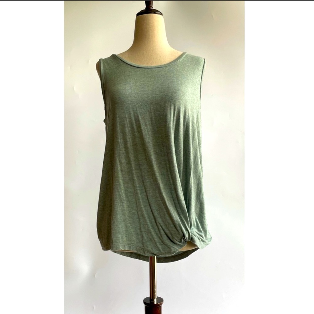 Cynthia Rowley Twist Knot Front Tank Top Blouse
